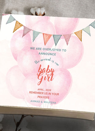 Baby Birth Announcement Boxes in Pakistan | Customized Methai & Sweet Boxes – Lowest Price