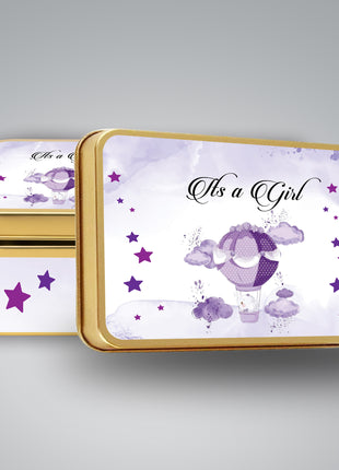 Premium Birth Announcement Tin Boxes – Custom Printed Baby Arrival Gifts & Methie Boxes in Pakistan