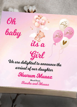 Baby Birth Announcement Boxes in Pakistan | Customized Methai & Sweet Boxes – Lowest Price