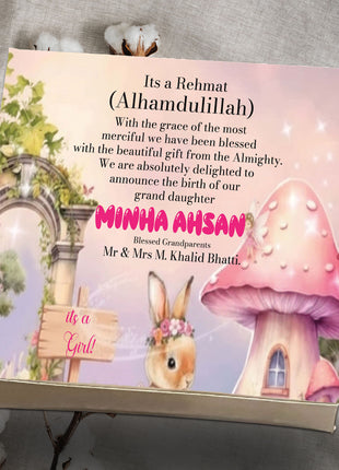 Baby Birth Announcement Boxes in Pakistan | Customized Methai & Sweet Boxes – Lowest Price