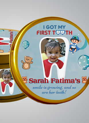 Premium Birth Announcement Tin Boxes – Custom Printed Baby Arrival Gifts & Methie Boxes in Pakistan