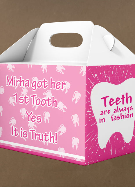 Customized First Tooth Goody Boxes