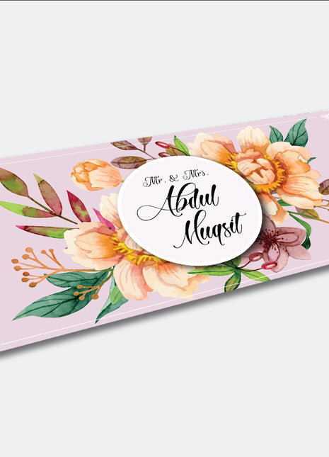 Customized Wedding Money Envelope