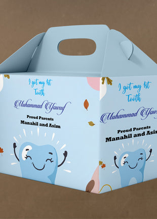 Customized First Tooth Goody Boxes