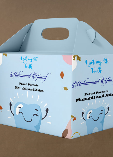 Customized First Tooth Goody Boxes