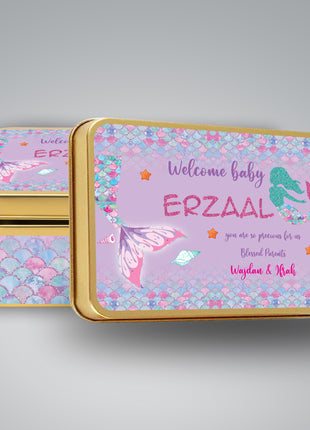 Premium Birth Announcement Tin Boxes – Custom Printed Baby Arrival Gifts & Methie Boxes in Pakistan