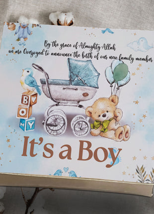 Baby Birth Announcement Boxes in Pakistan | Customized Methai & Sweet Boxes – Lowest Price