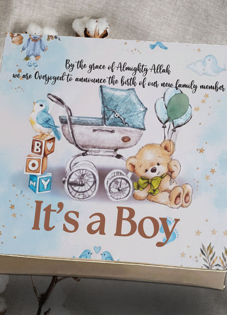 Baby Birth Announcement Boxes in Pakistan | Customized Methai & Sweet Boxes – Lowest Price