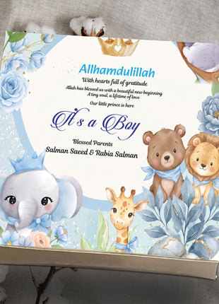 Baby Birth Announcement Boxes in Pakistan | Customized Methai & Sweet Boxes – Lowest Price
