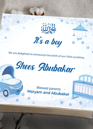 Baby Birth Announcement Boxes in Pakistan | Customized Methai & Sweet Boxes – Lowest Price