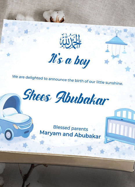 Baby Birth Announcement Boxes in Pakistan | Customized Methai & Sweet Boxes – Lowest Price