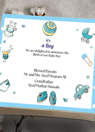 Baby Birth Announcement Boxes in Pakistan | Customized Methai & Sweet Boxes – Lowest Price