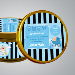 Collection image for: Birth announcement tin box - boy
