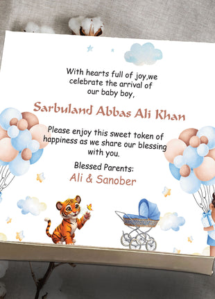 Baby Birth Announcement Boxes in Pakistan | Customized Methai & Sweet Boxes – Lowest Price