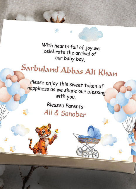 Baby Birth Announcement Boxes in Pakistan | Customized Methai & Sweet Boxes – Lowest Price