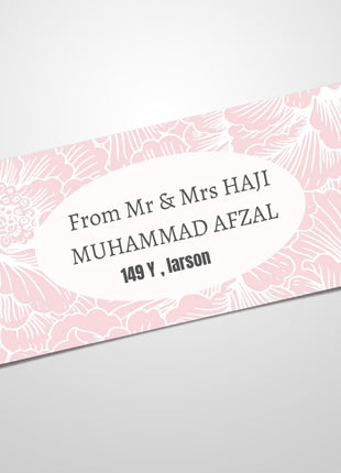Customized Wedding Money Envelope