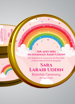 Premium Birth Announcement Tin Boxes – Custom Printed Baby Arrival Gifts & Methie Boxes in Pakistan