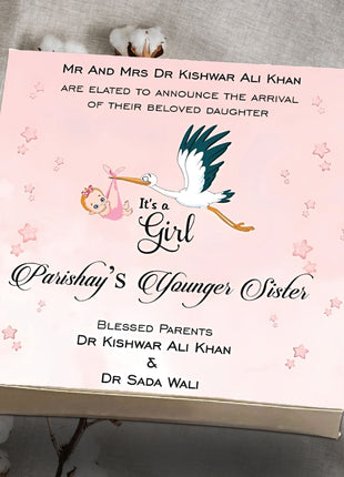 Baby Birth Announcement Boxes in Pakistan | Customized Methai & Sweet Boxes – Lowest Price