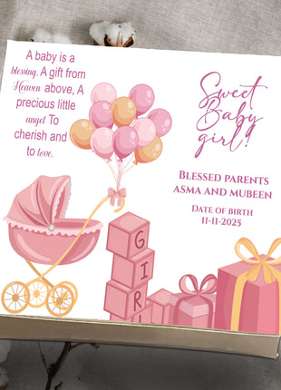 Baby Birth Announcement Boxes in Pakistan | Customized Methai & Sweet Boxes – Lowest Price