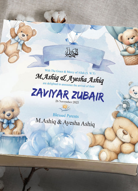 Baby Birth Announcement Boxes in Pakistan | Customized Methai & Sweet Boxes – Lowest Price
