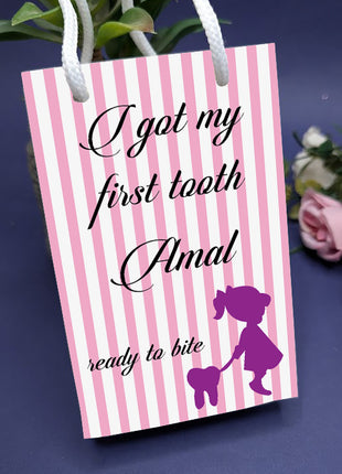 Customized First Tooth Goody Bags – Personalized Tooth Fairy Gift Bags