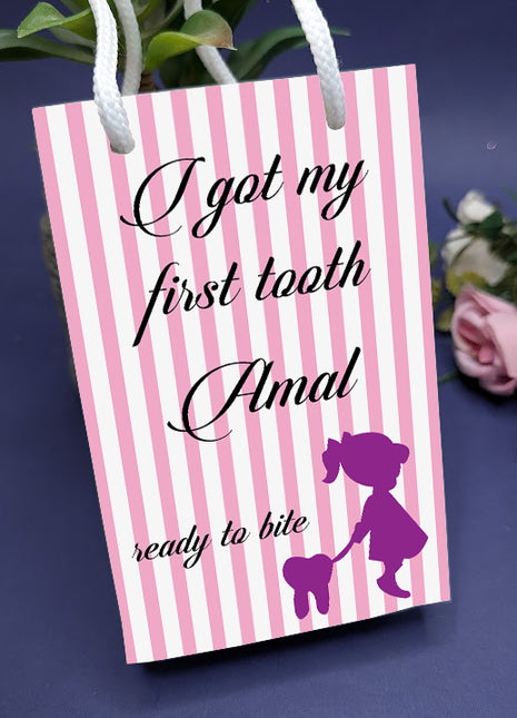 Customized First Tooth Goody Bags – Personalized Tooth Fairy Gift Bags
