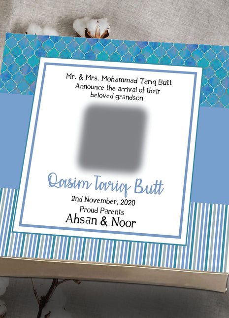 Baby Birth Announcement Boxes in Pakistan | Customized Methai & Sweet Boxes – Lowest Price