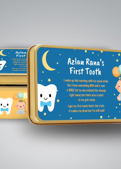 Premium Birth Announcement Tin Boxes – Custom Printed Baby Arrival Gifts & Methie Boxes in Pakistan