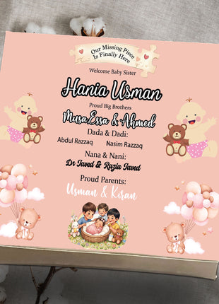 Baby Birth Announcement Boxes in Pakistan | Customized Methai & Sweet Boxes – Lowest Price