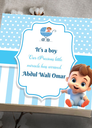 Baby Birth Announcement Boxes in Pakistan | Customized Methai & Sweet Boxes – Lowest Price