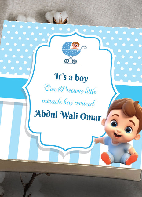 Baby Birth Announcement Boxes in Pakistan | Customized Methai & Sweet Boxes – Lowest Price