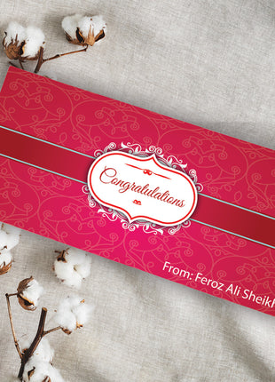 Customized Wedding Money Envelope