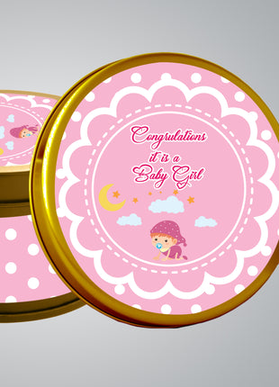 Premium Birth Announcement Tin Boxes – Custom Printed Baby Arrival Gifts & Methie Boxes in Pakistan