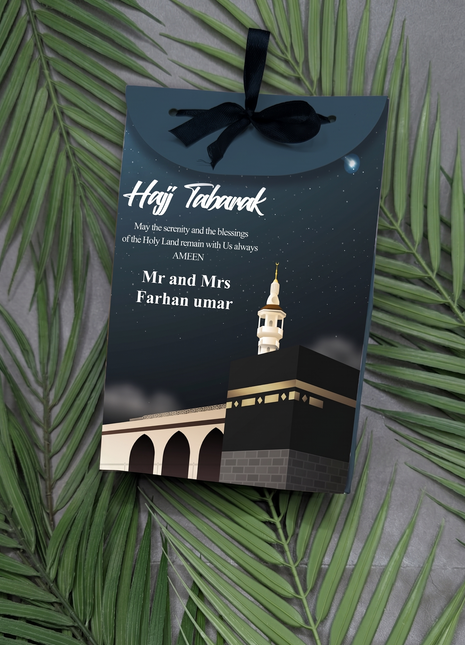 Hajj and Umrah Tabarruk Gift Bags - Flap Style - Customizable | Affordable | Fast Delivery