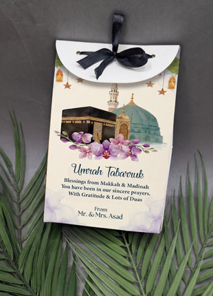 Hajj and Umrah Tabarruk Gift Bags - Flap Style - Customizable | Affordable | Fast Delivery