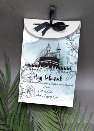 Hajj and Umrah Tabarruk Gift Bags - Flap Style - Customizable | Affordable | Fast Delivery