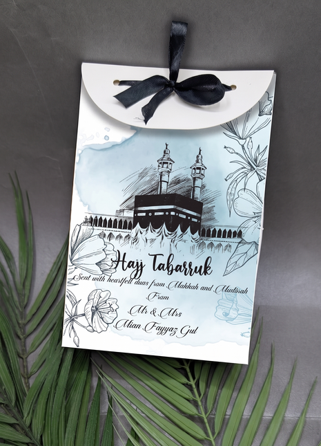 Hajj and Umrah Tabarruk Gift Bags - Flap Style - Customizable | Affordable | Fast Delivery